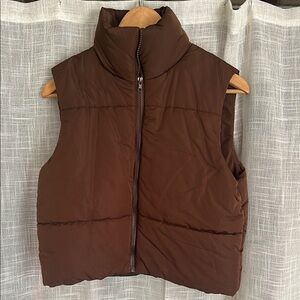 Brown Puffer Vest